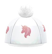 Unicorn Hat Cover - White / Rose Gold
