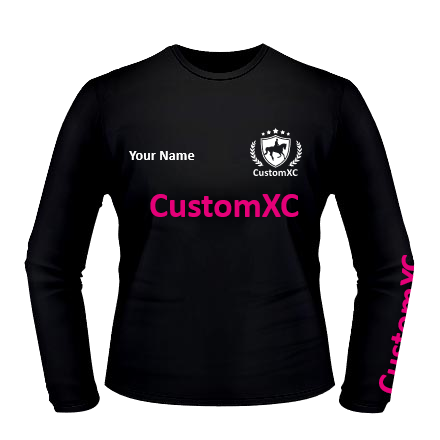 CustomXC RC Team Training Jersey - Black / Fuchsia / White