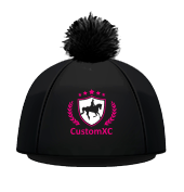 CustomXC RC Team Hat Cover - Black/Fuchsia/White