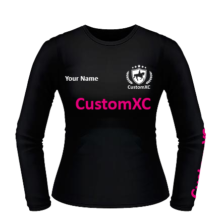 CustomXC RC Team Training Jersey - Black / Fuchsia / White