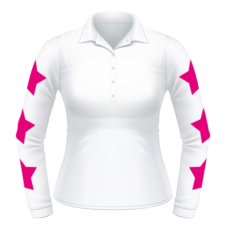 XC Polo - White / Fuchsia