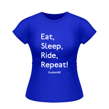 Eat Sleep Ride Repeat - Royal / White