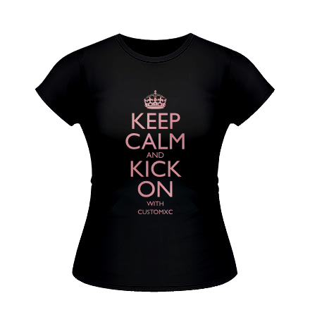 Keep Calm and Kick On - Black / Rose Gold