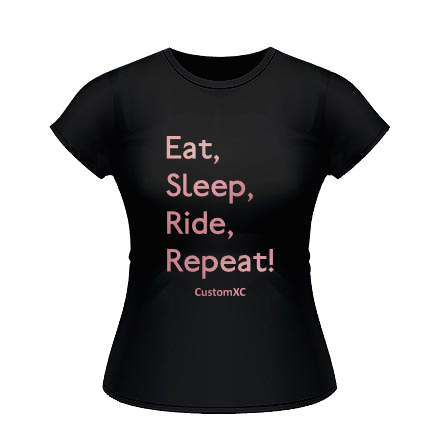 Eat Sleep Ride Repeat - Black / Rose Gold