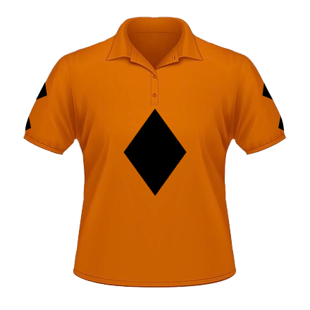 XC Polo - Pumpkin / Black