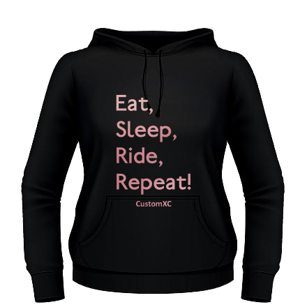 Eat Sleep Ride Repeat - Black / Rose Gold