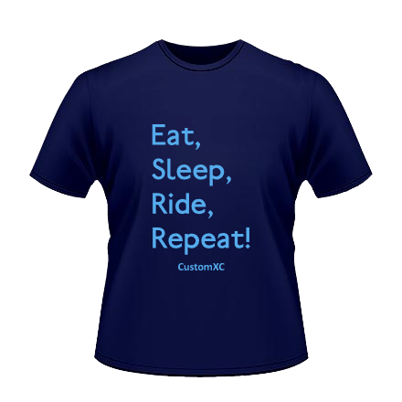 Eat Sleep Ride Repeat - Navy / Capri