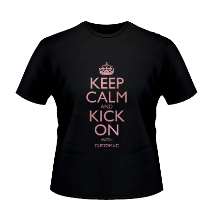 Keep Calm and Kick On - Black / Rose Gold