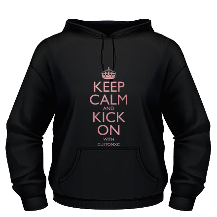 Keep Calm and Kick On - Black / Rose Gold