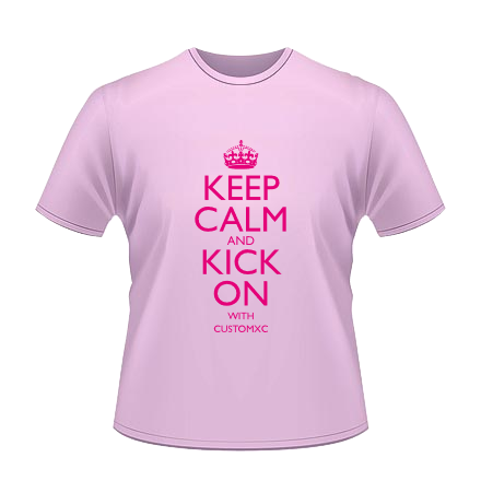 Keep Calm and Kick On - Pink / Fuchsia