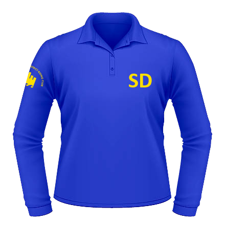 SDRC Classic LS Polo - Royal / Yellow