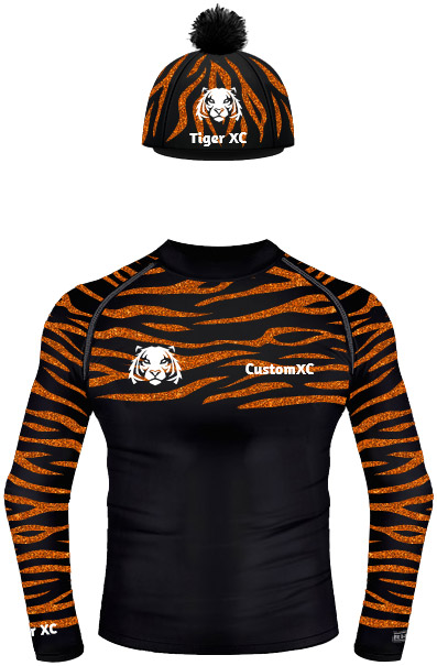 CustomXC tiger stripe Baselayer and Hat Cover