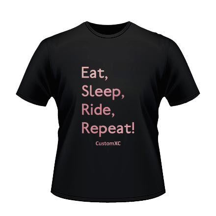 Eat Sleep Ride Repeat - Black / Rose Gold