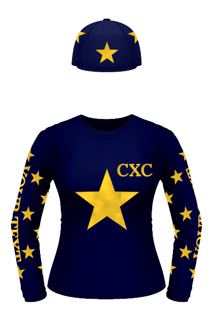 Tailored Baselayer and Hat Cover in purple with gold crowns