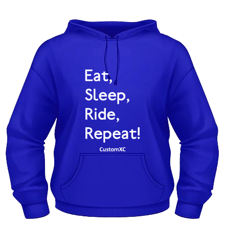 Eat Sleep Ride Repeat - Royal / White