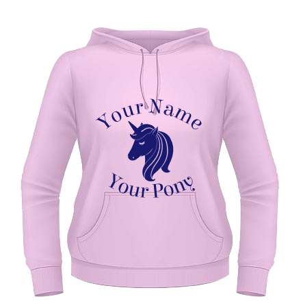 Unicorn Hoodie - Pink / Navy