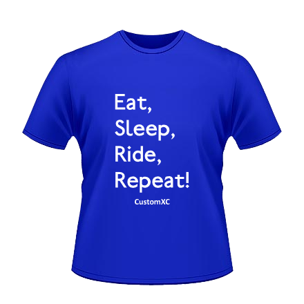 Eat Sleep Ride Repeat - Royal / White