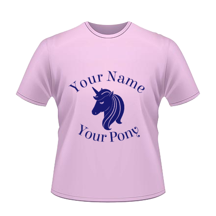 Unicorn Tee - Pink / Navy