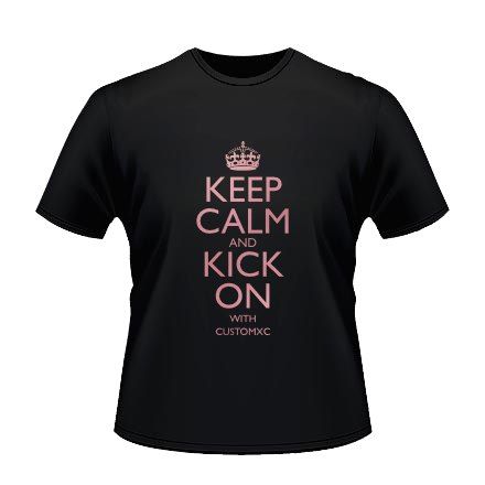 Keep Calm and Kick On - Black / Rose Gold