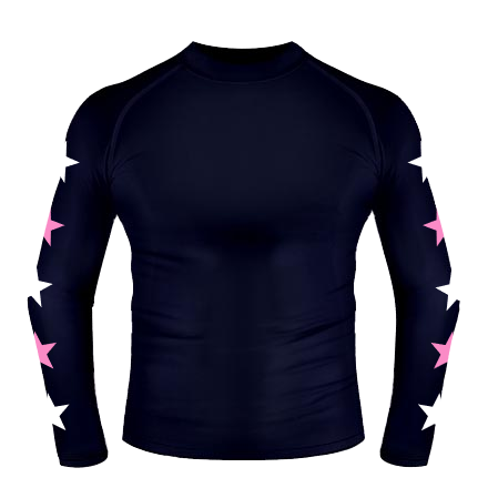 Lightweight Baselayer - Navy / White / Pink