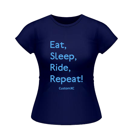 Eat Sleep Ride Repeat - Navy / Capri