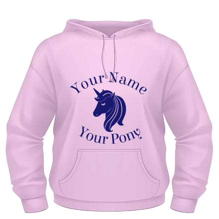 Unicorn Hoodie - Pink / Navy